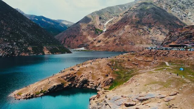 Aerial Drone Footage of Lulusar Lake, Naran | Stunning Mountain Lake in Northern Pakistan