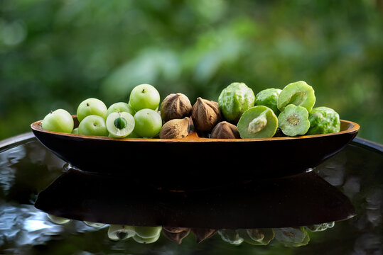 Indian Gooseberry ,terminalia chebula and terminalia bellirica