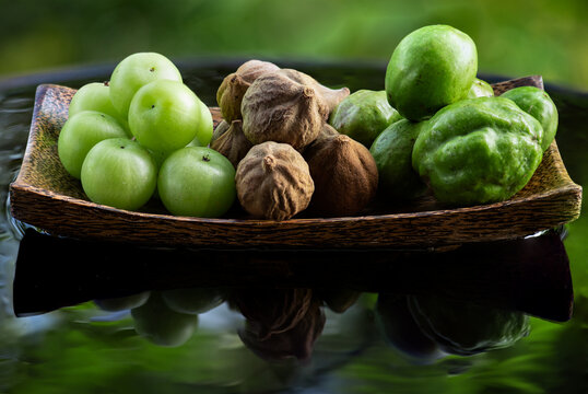 Indian Gooseberry ,terminalia chebula and terminalia bellirica
