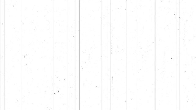 With television static, analog signal distortion, scan lines, digital glitch artifacts, noisy tape texture, seamless looping overlay for retro video production in white screen background. 4k video
