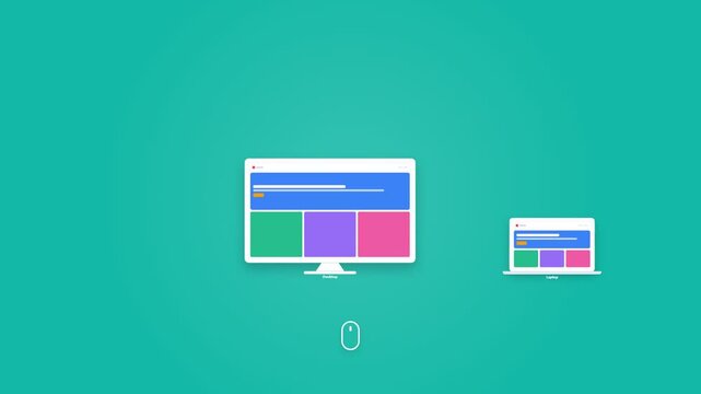 Responsive Web Design Across Multiple Devices Illustration
