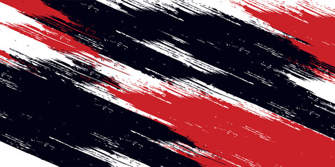 Gaming esport background striking stripes electric banner vector illustration design red black grunge brush wing comic pattern modern abstract concept livery stripes decal paint splash splatter © Ribut