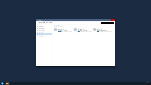 Computer file explorer window showing digital folders