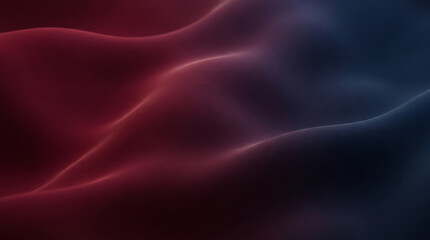 Fototapeta premium Abstract Dark Wine Red and Navy Blue Gradient Background with Smooth Wavy Curves