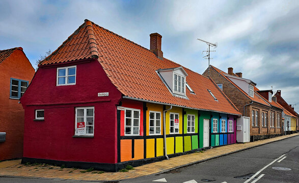 Wonderful views of the town of Rone on Bornholm, including panoramic shots and close-ups, taken on a beautiful day