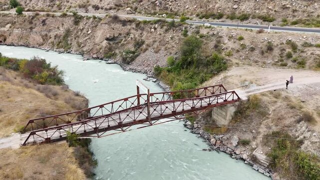 Most Shabdan Batyr bridgr in Bishkek Kyrgyzstan
