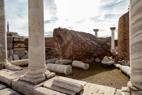 Ruins of St. John's Basilica in Selcuk, Izmir