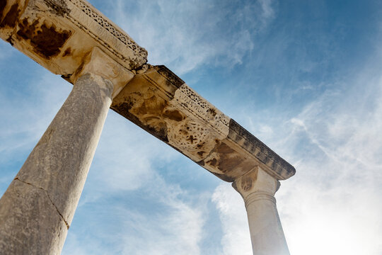 Ruins of St. John's Basilica in Selcuk, Turkey