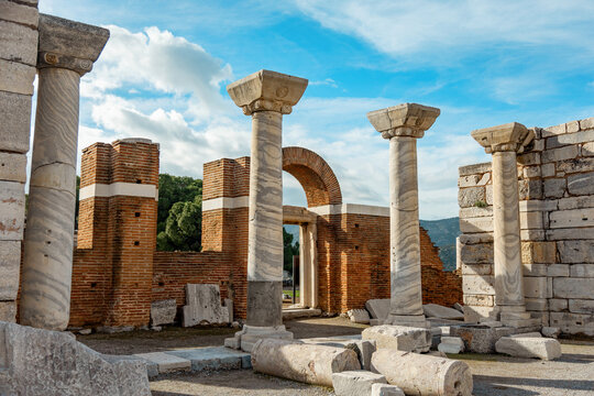 Ruins of St. John's Basilica in Turkey