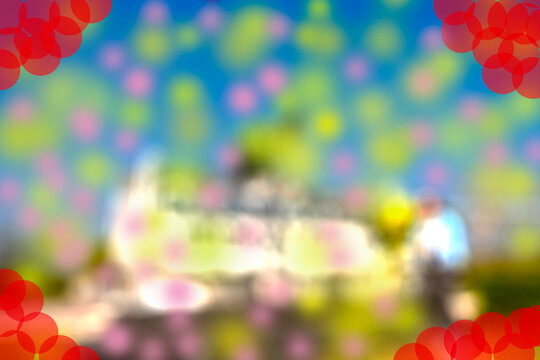 Bokeh blur background and abstract