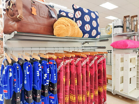 Home Decor Merchandise Display Inside Marshalls Retail Store With Decorative Accessories And Textiles Virginia