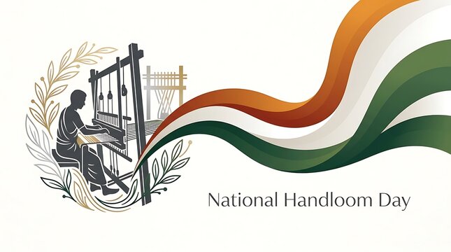 National Handloom Day - Celebrating Indias Rich Textile Heritage and Skilled Artisans.