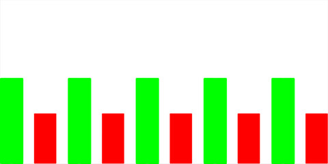 kon Graphics in a trendy flat style that is isolated on a white background. Chart bar symbols for the design, logo and application of your website. Vector illustration, EPS 10 © Rahmat
