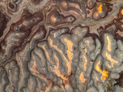 Abstract desert erosion pattern texture in Utah, USA