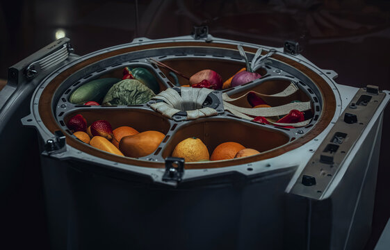 Space Food Storage Container Used on Salyut and Mir Space Stations