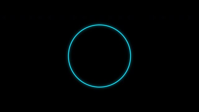 Minimal Data Loading Progress Circular Ring Stroke Animation Dark Background Overlay