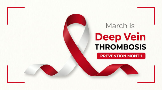 Deep Vein Thrombosis Awareness Ribbon