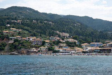 Fototapeta premium Panoramic View of the Coastline of Lefkada, Greece