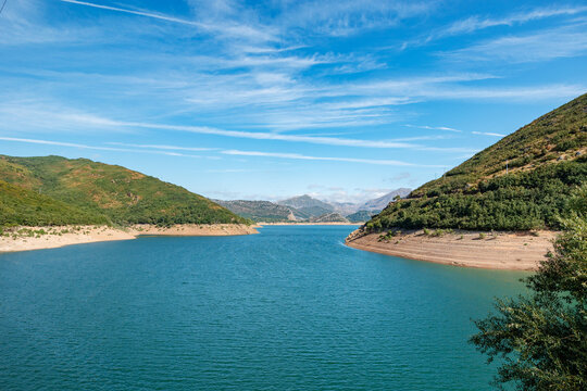 Stunning view of Barrios de Luna Reservoir, Leon