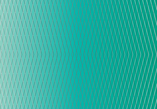 Abstract geometric pattern with teal gradient and diagonal mesh lines, the symmetric design creates