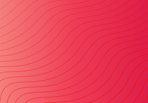 Abstract red background with minimalist diagonal wavy lines pattern abstract background minimalist