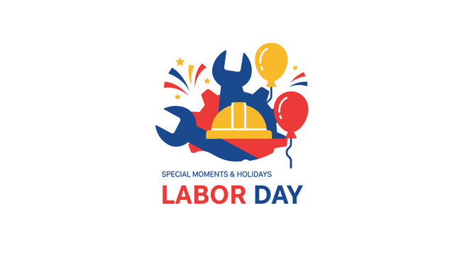 Labor Day Celebration Icon Graphic.