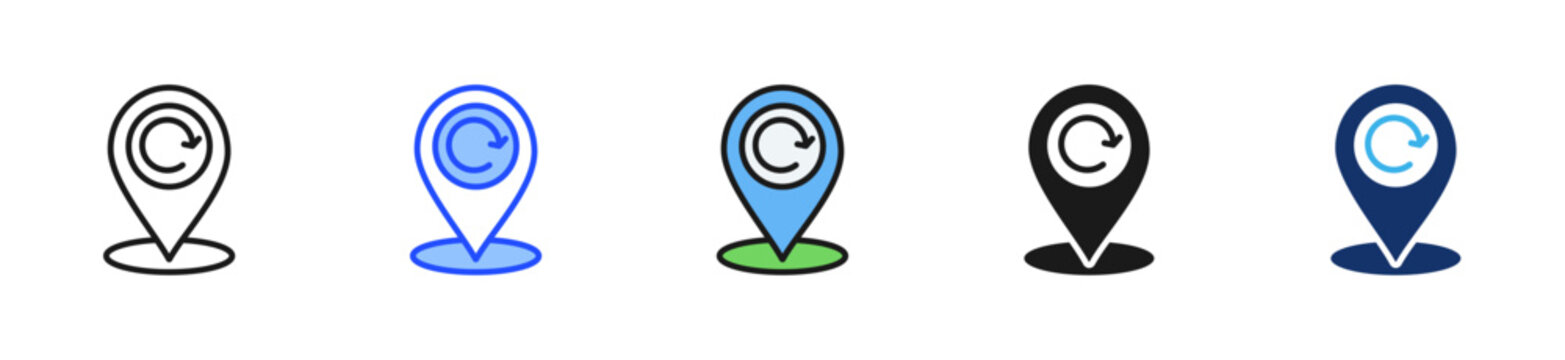 Recap Marker Icon Collection With Multiple Styles