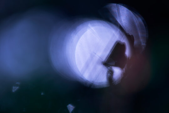 Abstract fine art butterfly with magical glowing wings
