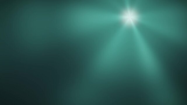 Volumetric light rays radiating god ray beams abstract dark background seamless loop in rich teal tones