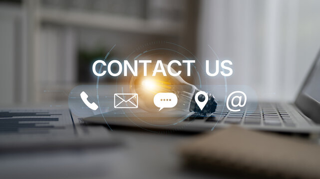 A set of communication methods for customer service. Includes contact information for phone, email, chat, and physical address for user support and inquiries. Fermion