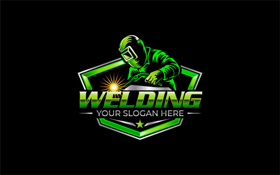 Illustration vector graphic of welding fabrication business logo design