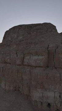 Golden Hour Approach to Al Arbaa Mountain, Al Ahsa, Saudi Arabia