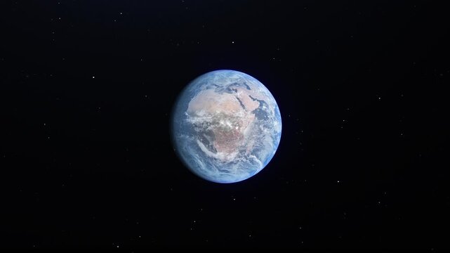Stunning 4K Earth rotation animation with realistic cloud movement and atmospheric effects. Perfect for environmental documentaries, climate change presentations, space exploration content, edu
