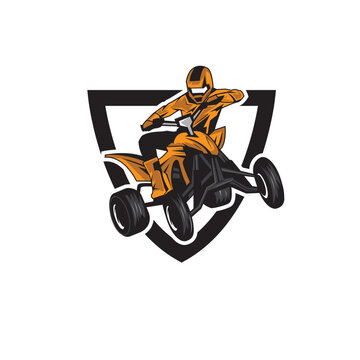 ATV Offroad Quad Bike Racing Logo