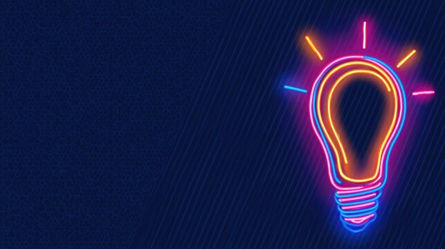 Design Template of Glowing Bulb