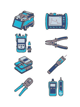 Fiber Optic Installation and Testing Tools Set