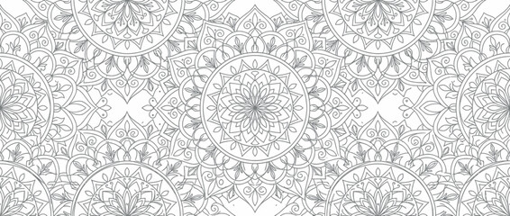 Intricate Mandala Pattern Seamless Background © BUDI