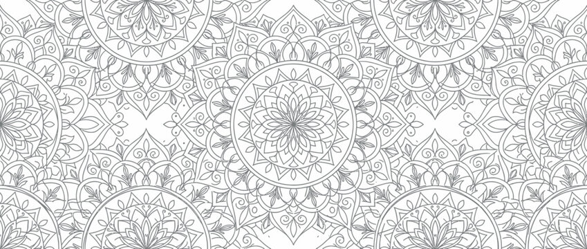 Intricate Mandala Pattern Seamless Background