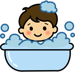 baby in bath