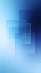 Fototapeta premium Abstract blue gradient background with overlapping translucent square layers