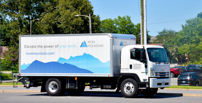 Iron Mountain company truck, Manassas, Virginia, USA