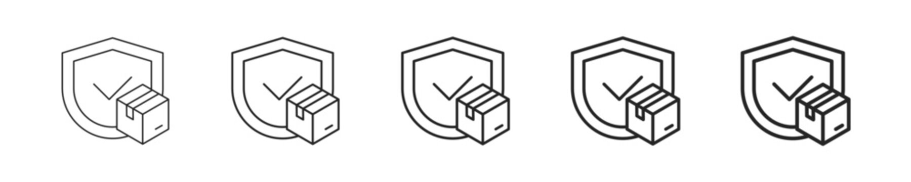 Integrity vector icon in minimalist line style. Clean editable stroke illustration with geometric design and monochrome appearance, isolated on white background