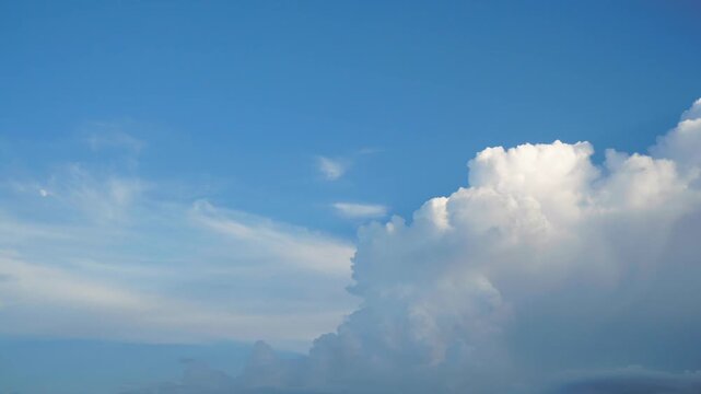 clouds in blue sky