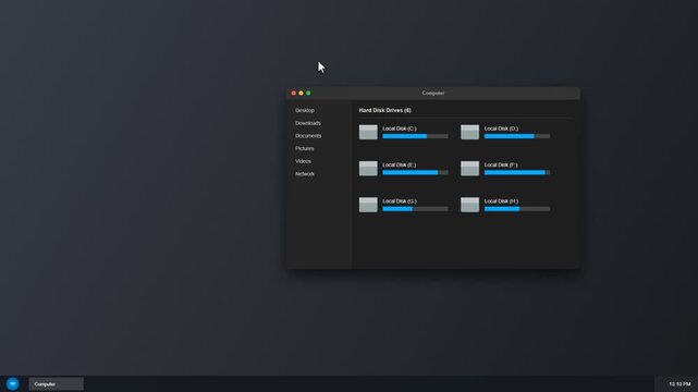 Computer hard disk drive storage interface window