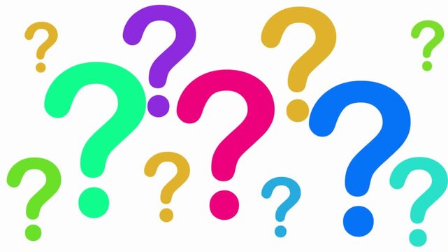 Colorful question mark pattern background vector for FAQ, decision making, doubt, quiz, and confusion concepts