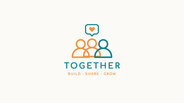 Together logo with people icon and heart, signifying community, connection, and growth