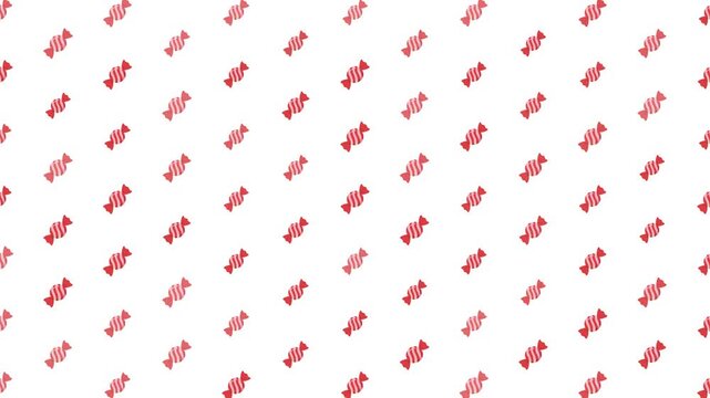 Pink wrapped candy seamless pattern on white background for wrapping paper vector