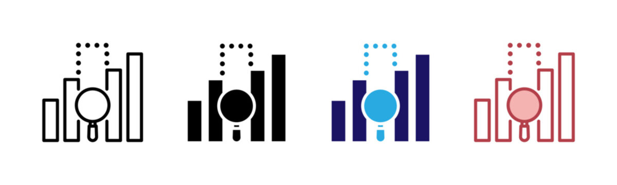 Gap Analysis Icons, Multi Style Icon Set