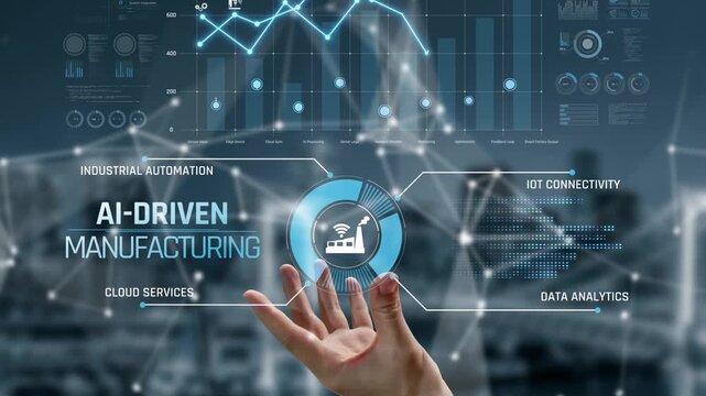 AI-driven manufacturing boosts industrial automation through IoT, cloud, and data analytics. Manufacturing process and factory output are optimized with smart feedback and AI. Marrow