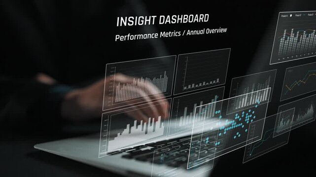 Business data analysis dashboard showing charts, statistics, and performance metrics for decision-making, revenue tracking, and strategic planning in organizations Marrow